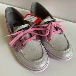 Sparkly sperry slip on | Moc NWT